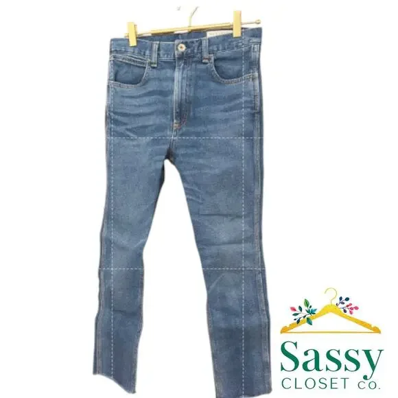 Rag & Bone Skinny Jeans Raw Hem Dark Wash 27 EUC - Picture 9 of 9